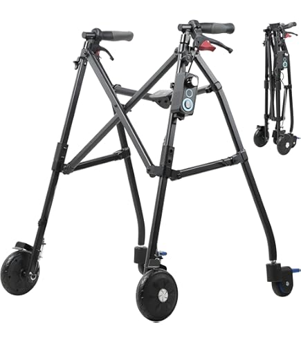 Amazon | 日進医療器 折りたたみ式歩行車 四輪自在：屋内用 TY157F